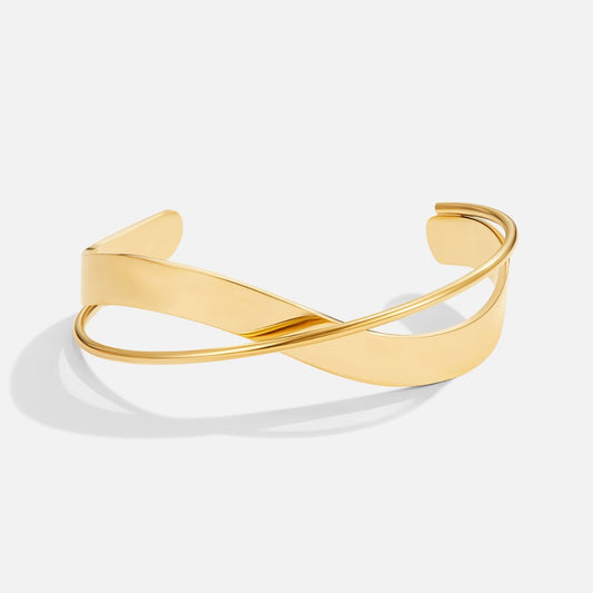 Einzigartiger Twist-Goldarmreif