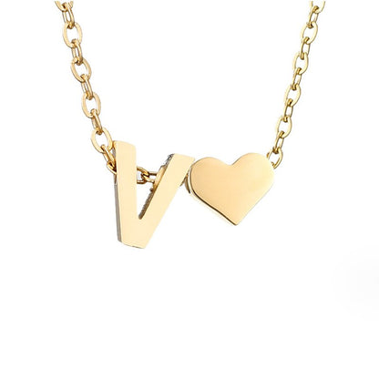 Ewige Goldkette mit Herz-Anhänger