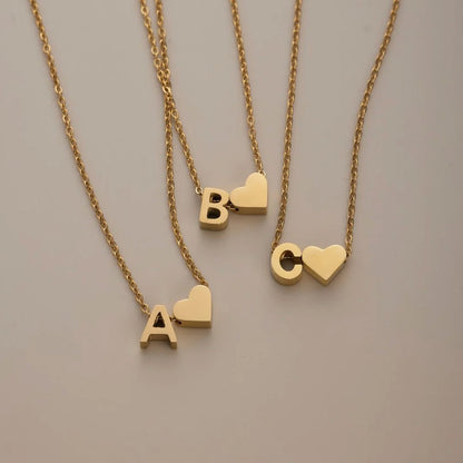 Ewige Goldkette mit Herz-Anhänger