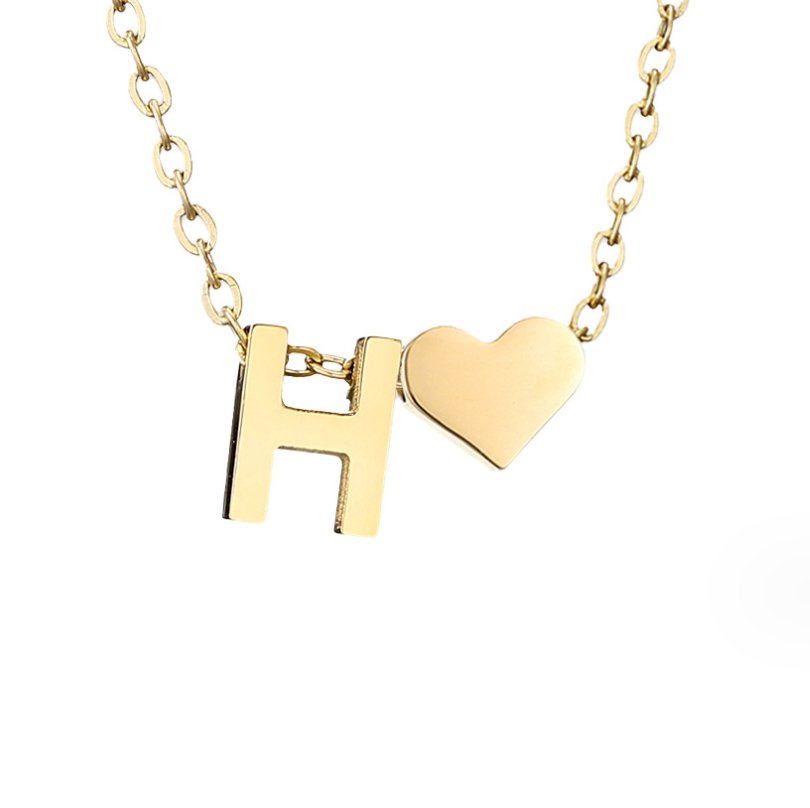 Ewige Goldkette mit Herz-Anhänger