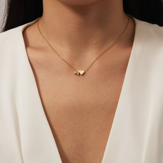 Ewige Goldkette mit Herz-Anhänger