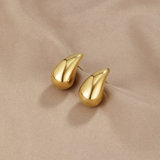 Elegante Gold-Tropfen-Ohrringe