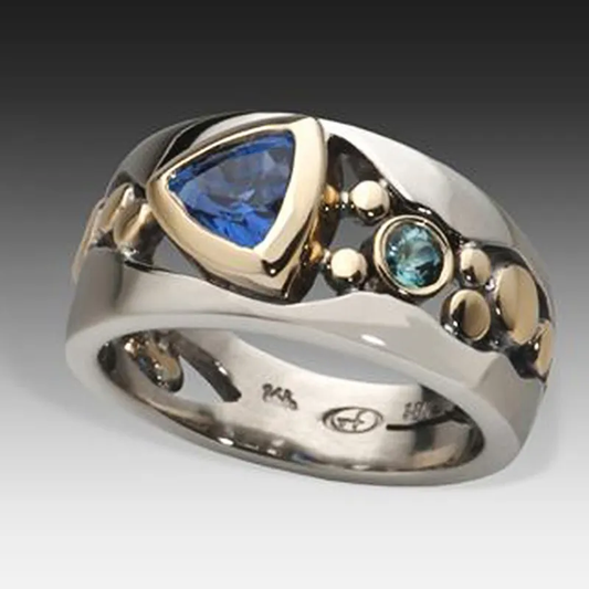 Vintage Kristall Akzent Ring