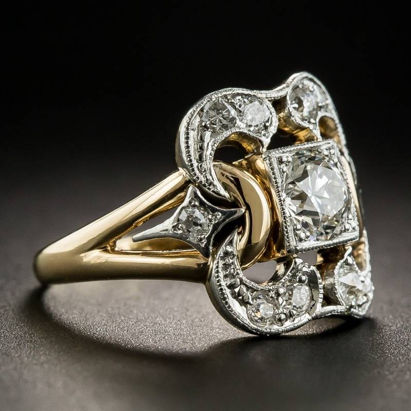 Königlicher Vintage-Zirkonia-Ring