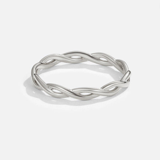Gedrehter Infinity Silberring