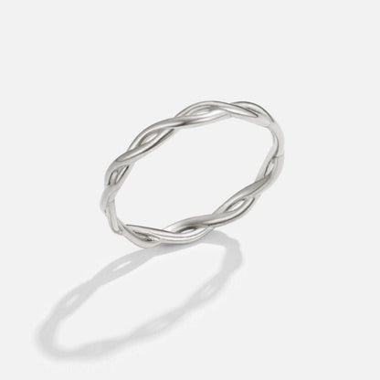 Gedrehter Infinity Silberring