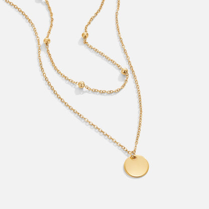 Mehrreihige Goldkette mit Anhänger