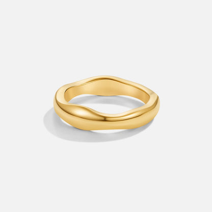 Goldenes Wellen-Ring Duo