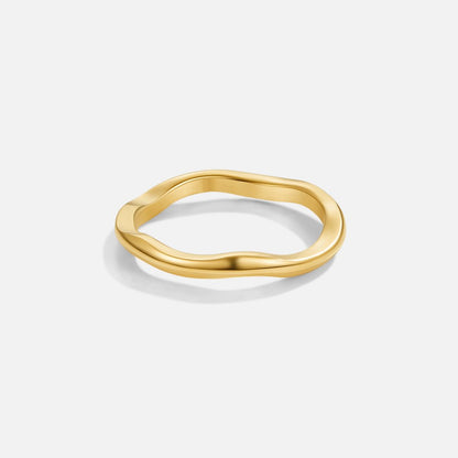 Goldenes Wellen-Ring Duo