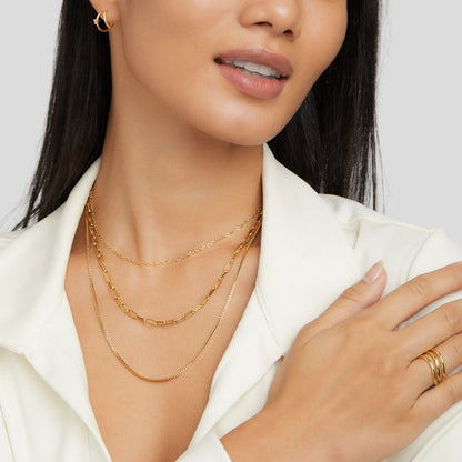Mehrschichtige Goldkette