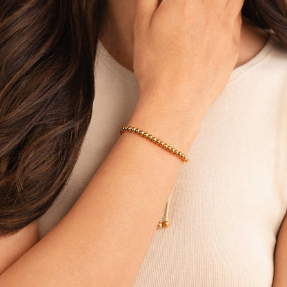 Elegantes Goldperlen-Armband