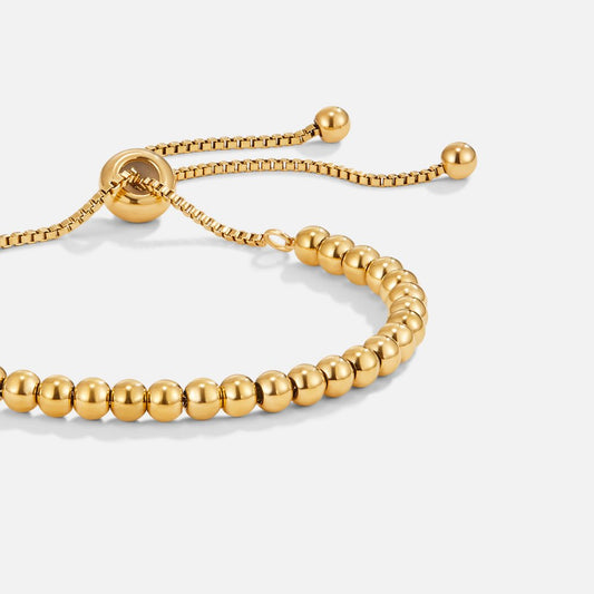 Elegantes Goldperlen-Armband