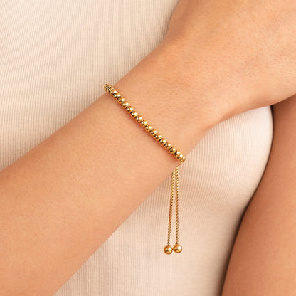 Elegantes Goldperlen-Armband