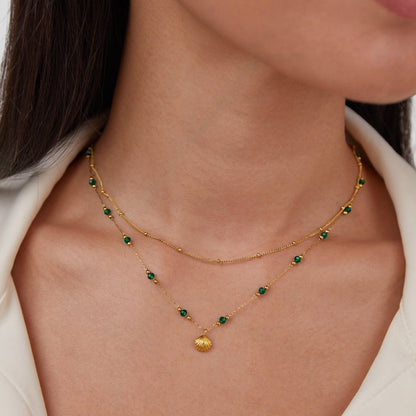Zarte Gold-Choker Halskette