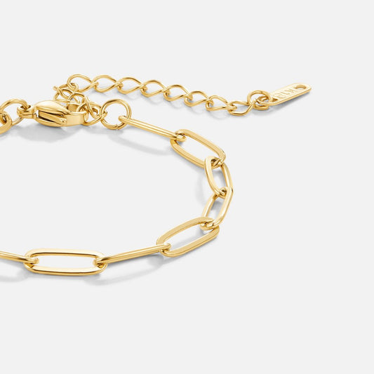Modernes Gliederarmband in Gold