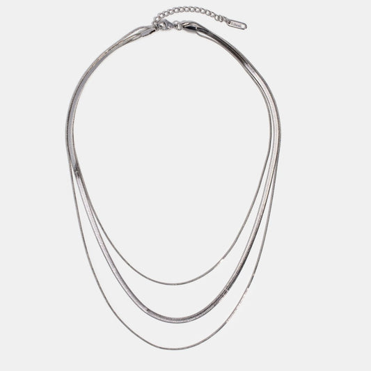 Silberne Geschichtete Kette