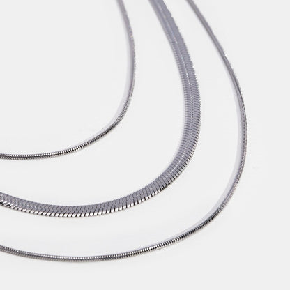 Silberne Geschichtete Kette